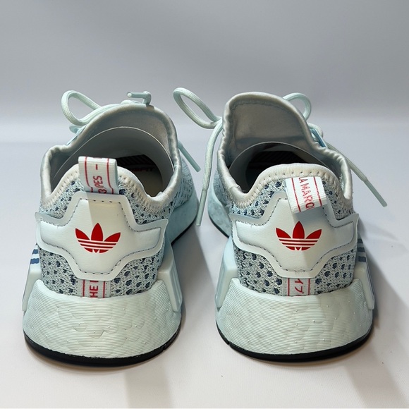 Adidas girls lace up size 2 pale blue green. - Picture 4 of 4